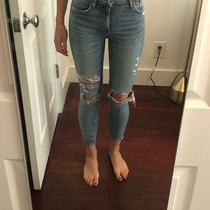 Agolde skinny ripped jeans